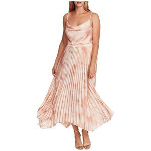 NWT Womens Plus Size 1X 2X 3X Vince Camuto Watercolor Asymmetrical Pleated Skirt